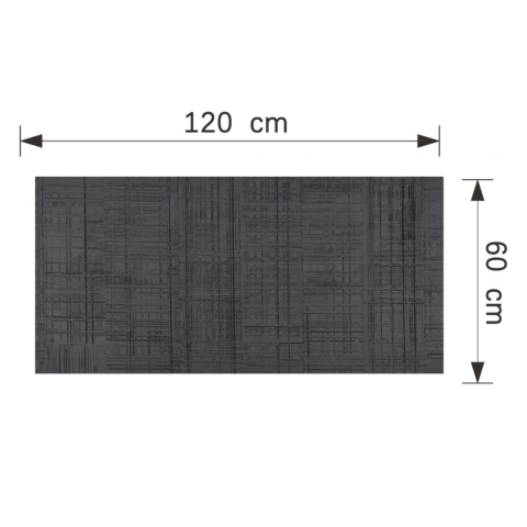 Set 8 panouri decorative flexibile din praf de piatra D7330, ignifuge, strat ceramic UV, 1200x600x2 mm, Gri antracit [2]