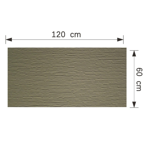 Set 8 panouri decorative flexibile din praf de piatra D7332, ignifuge, strat ceramic UV, 1200x600x2 mm, Bej masliniu [2]