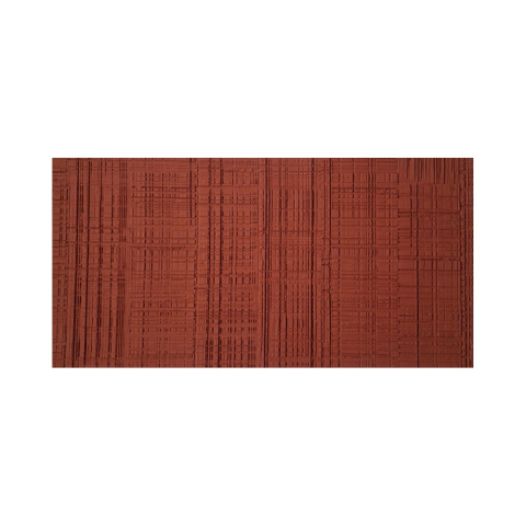 Set 9 panouri decorative flexibile din praf de piatra D7328, ignifuge, strat ceramic UV, 1200x600x2 mm, Rosu caramiziu [1]