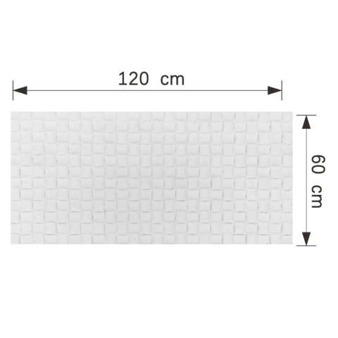 Set 9 panouri decorative flexibile din praf de piatra D7339, ignifuge, strat ceramic UV, 1200x600x2 mm, Alb [4]