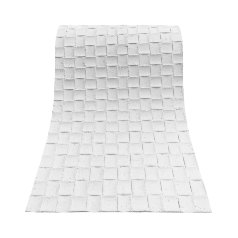 Set 9 panouri decorative flexibile din praf de piatra D7339, ignifuge, strat ceramic UV, 1200x600x2 mm, Alb [3]