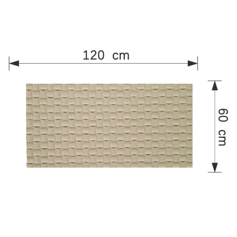 Set 9 panouri decorative flexibile din praf de piatra D7340, ignifuge, strat ceramic UV, 1200x600x2 mm, Bej-galbui [4]