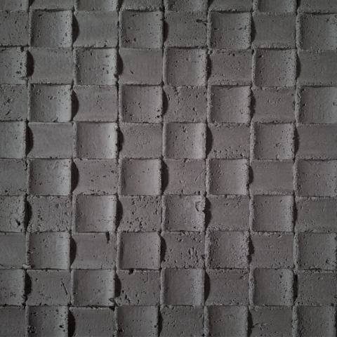Set 9 panouri decorative flexibile din praf de piatra D7343, ignifuge, strat ceramic UV, 1200x600x2 mm, Gri inchis [5]