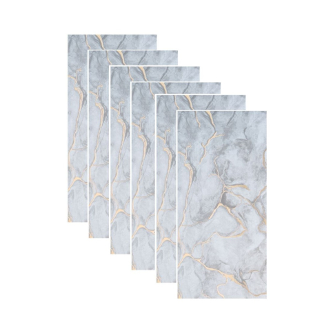 Panouri Decorative - Set plăci decorative autoadezive D7106 Gri, 600 mm x 300 mm x 2.5mm, 6 buc., ~1.08 m²