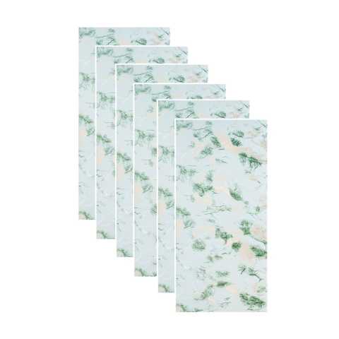 Panouri Decorative - Set plăci decorative autoadezive D7117 Verde, 600 mm x 300 mm x 2.5mm, 6 buc., ~1.08 m²