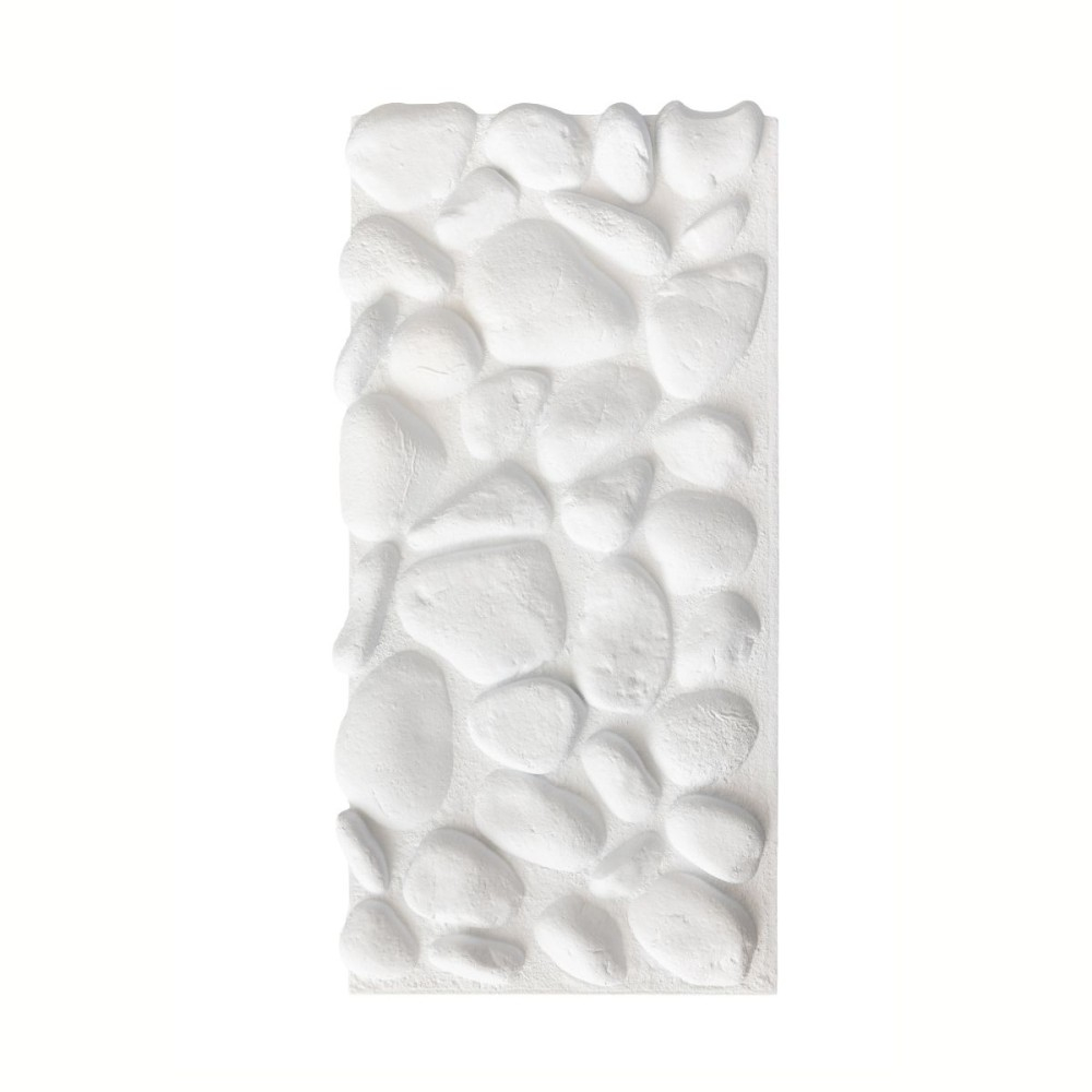 Panou Decorativ 3D Naimeed D7576 - Efect Piatră Naturală - 1200 600 57mm - Alb Alb, 1200 x 600 x 57 mm, 57 mm, 1200 mm, 600 mm, PU, 0.72mp