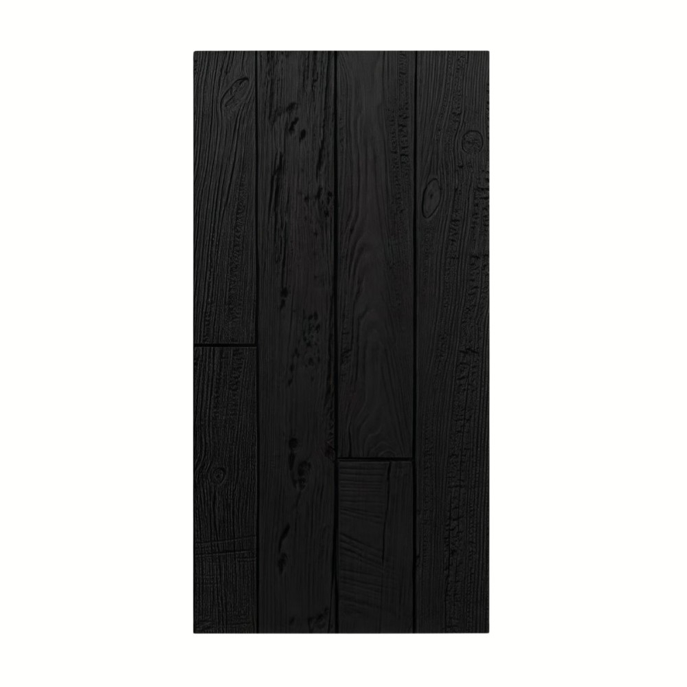 Panou decorativ PU 3D D7604, imitatie lemn, ultrausor 0.8 kg, 1200x600x10 mm, interior-exterior, Alb Negru, 1200 x 600 x 10 mm, 10 mm, 1200 mm, 600