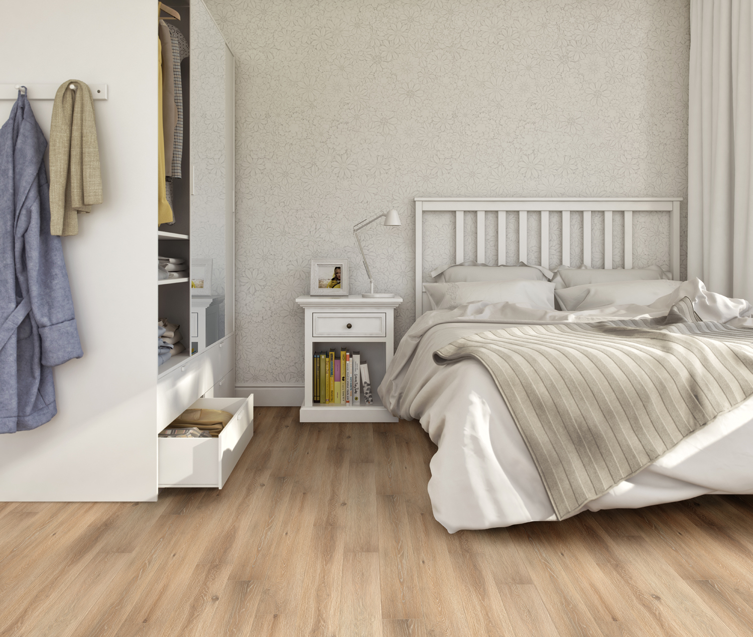Parchet SPC Vilo Wood rezistent la apa, decor Stejar Noble - 2,42 mp cutie (11 placi), 1218 181 4 mm, clasa R9 Stejar Noble, 1218 x 181 x 4 mm, 11,