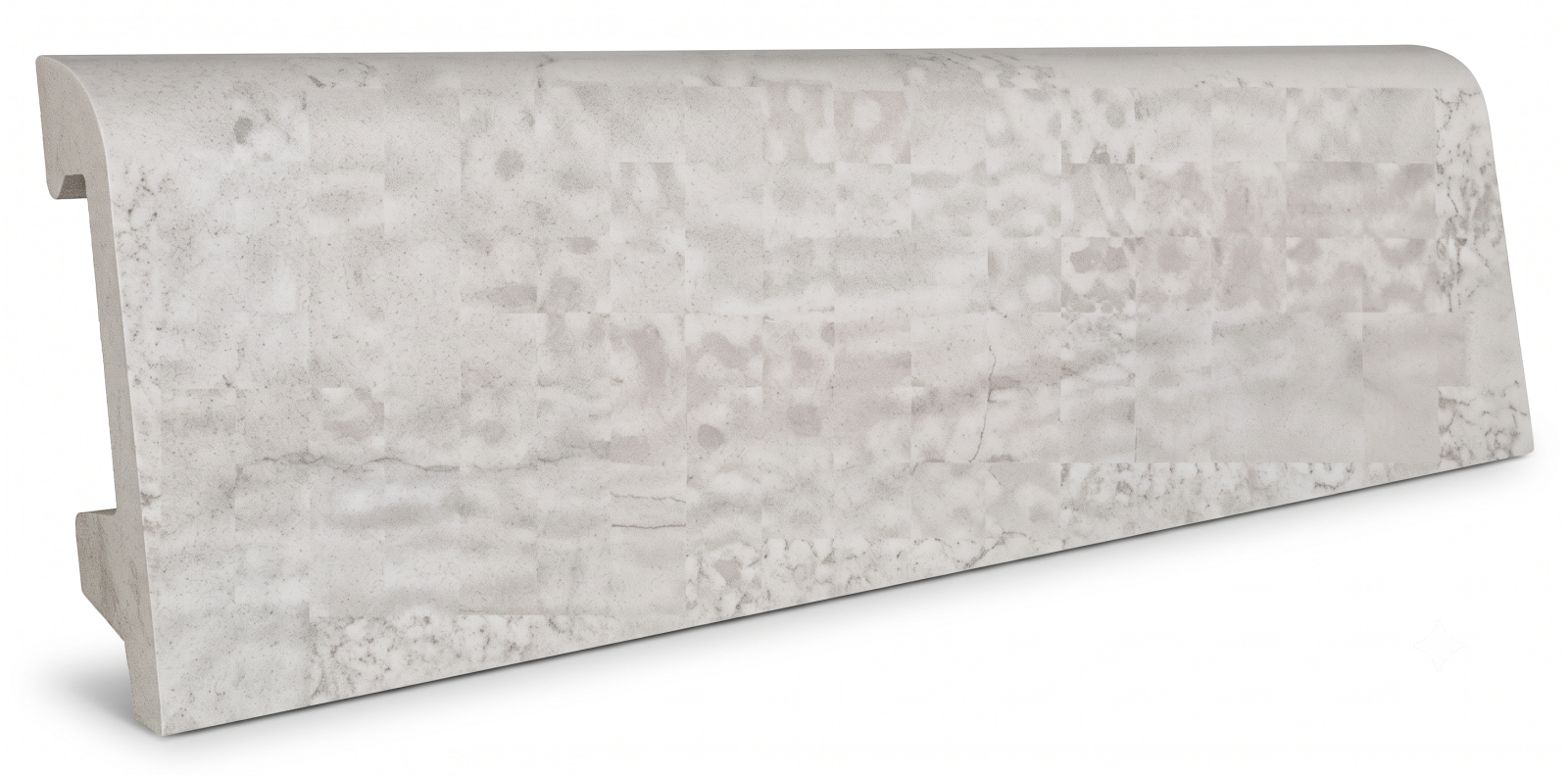 Plinta colorata polimer (PS) Travertin Ivory, 80 x 14 x 2000 mm, Profiline Travertin Ivory, 80 x 14 x 2000 mm, 10, 14mm, 2000 mm, 80 mm, Polimer