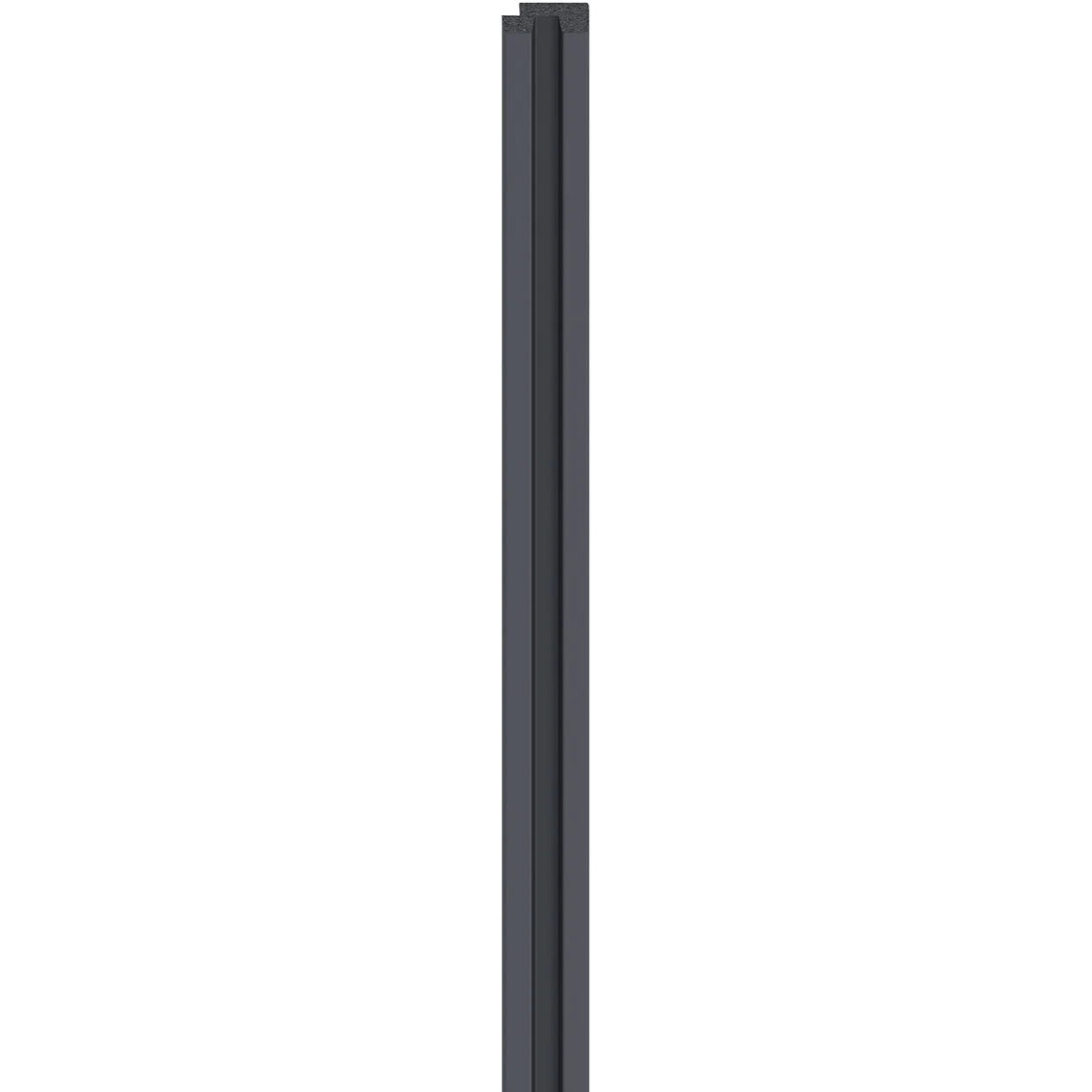 Profil Dreapta lamelar interior VOX Linerio, decor Antracit - 2,23 mp cutie (24 bucati), 2650 35 12 mm, Polistiren Extrudat XPS Antracit, 2650 x 35 x