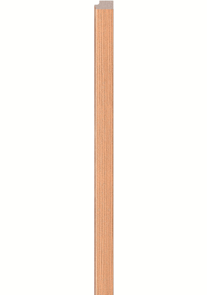 Profil Dreapta lamelar interior VOX Linerio, decor Natural - 2,41 mp cutie (35 bucati), 2650 26 12 mm, Polistiren Extrudat XPS Natural, 2650 x 26 x 12
