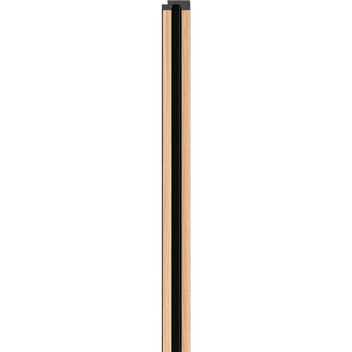 Profil Dreapta lamelar interior VOX Linerio, decor Natural Negru - 2,23 mp cutie (24 bucati), 2650 35 12 mm, Polistiren Extrudat XPS Natural Negru,