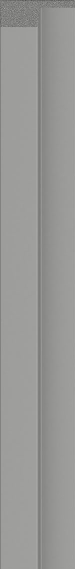 Profil Stanga lamelar interior VOX Linerio, decor Gri - 1,94 mp cutie (12 bucati), 2650 61 21 mm, Polistiren Extrudat XPS Gri, 2650 x 61 x 21 mm, 12,