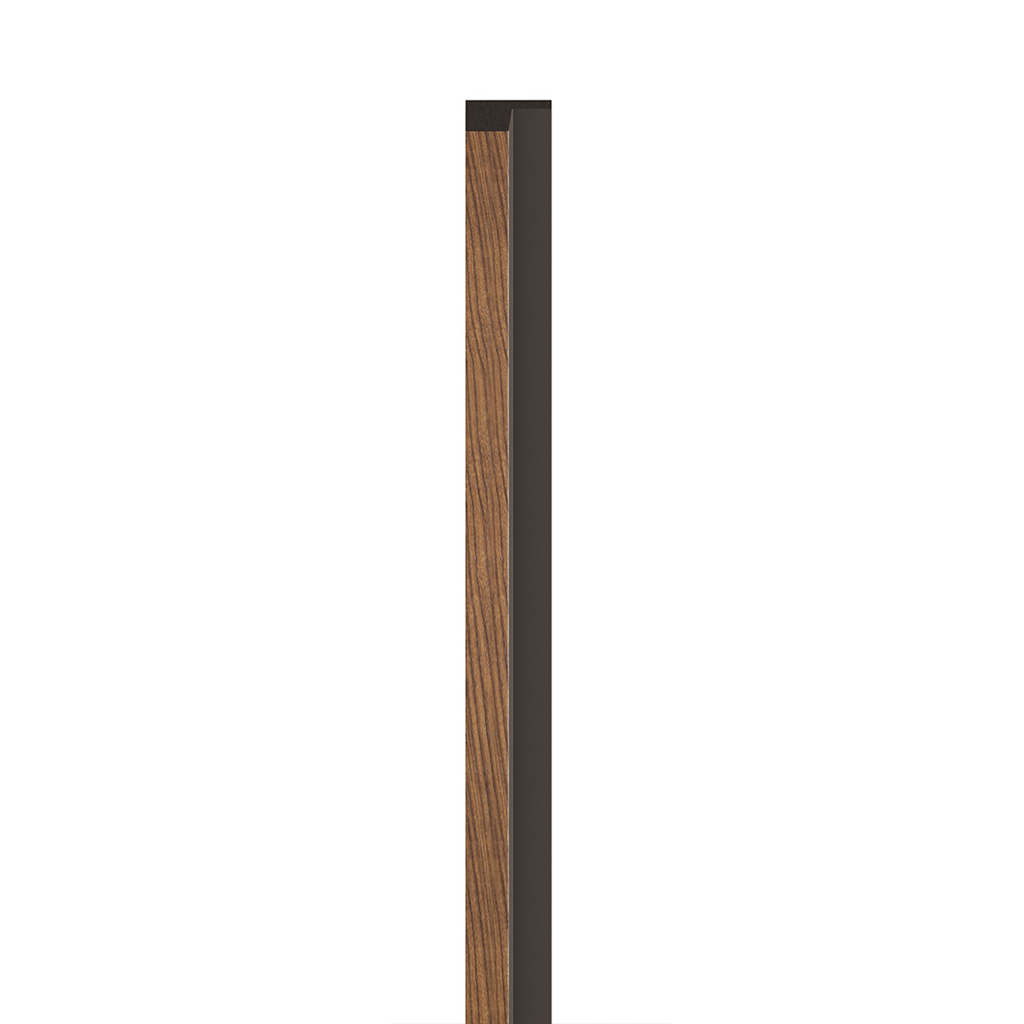 Profil Stanga lamelar interior VOX Linerio, decor Mocca - 1,94 mp cutie (12 bucati), 2650 61 21 mm, Polistiren Extrudat XPS Mocca, 2650 x 61 x 21 mm,