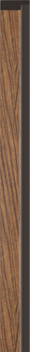 Profil Stanga lamelar interior VOX Linerio, decor Mocca - 2,34 mp cutie (21 bucati), 2650 42 12 mm, Polistiren Extrudat XPS Mocca, 2650 x 42 x 12 mm,