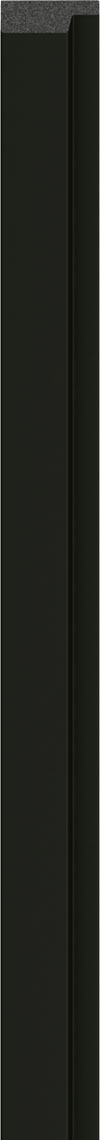 Profil Stanga lamelar interior VOX Linerio, decor Negru - 2,34 mp cutie (21 bucati), 2650 42 12 mm, Polistiren Extrudat XPS Negru, 2650 x 42 x 12 mm,