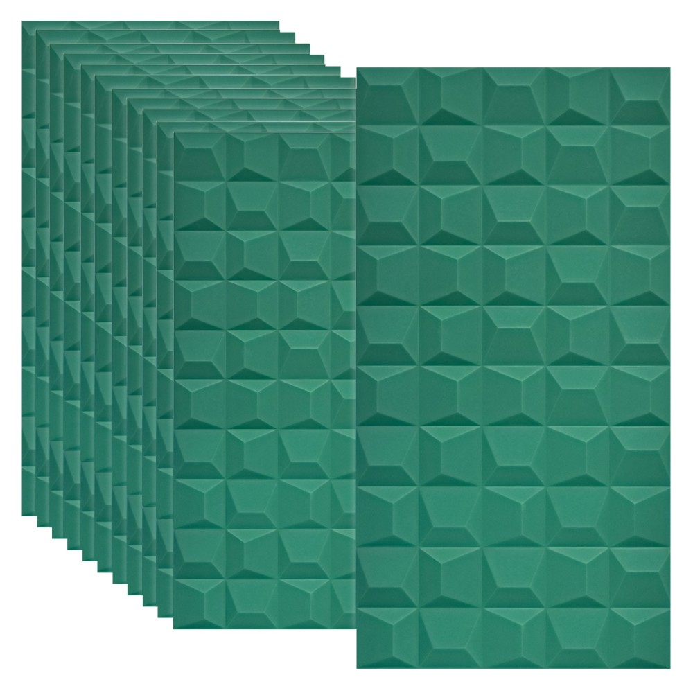Set 5   Panou Decorativ 3D Naimeed D5772 - Design Elegant - 1200 600 25mm - Turcoaz Turcoaz, 1200 x 600 x 25 mm, 5, PU, 3.6 mp