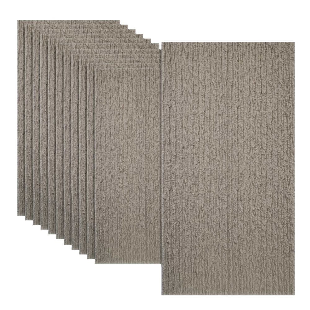 Set 5   Panou Decorativ 3D Naimeed D5786 - Design Modern - 1200 600 25mm - Crem Crem, 1200 x 600 x 25 mm, 5, PU, 3.6 mp