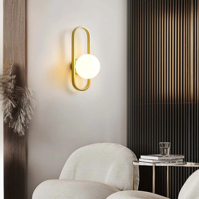 Aplica LED aurie bec E14 [4]