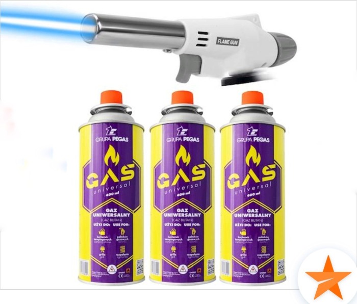 Arzator gaz portabil aprindere piezo FLAME [4]