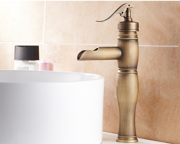 Baterie antichizata bronz inalta montare blat Spring [2]