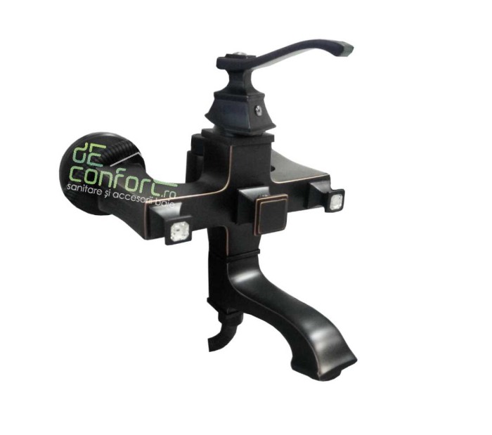 Baterie antichizata cada dus culoare neagra TOGO Dark set dus inclus [2]