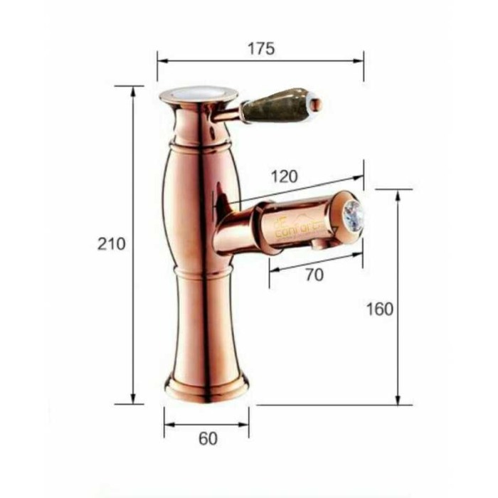 Baterie antichizata RoseGold Borno [3]