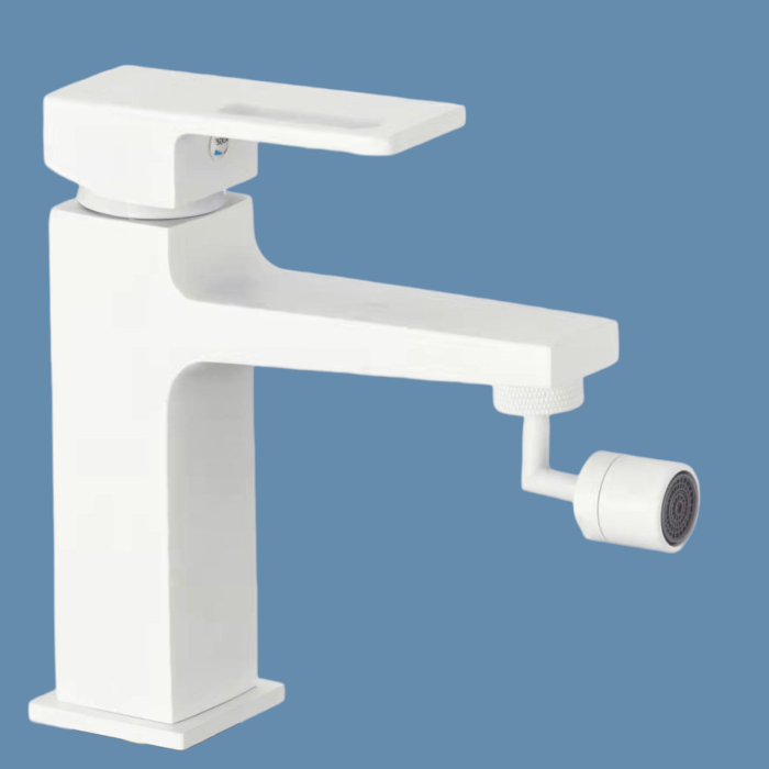 Baterie sanitara bideu  din alama culoare alba MILO [2]