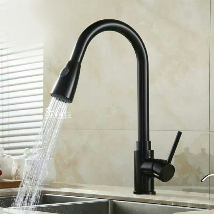 Baterie bronz antichizat Taco Dark lebada cu dus extractibil [4]