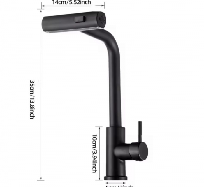 Baterie bucatarie neagra para dus extractabil Laval [5]