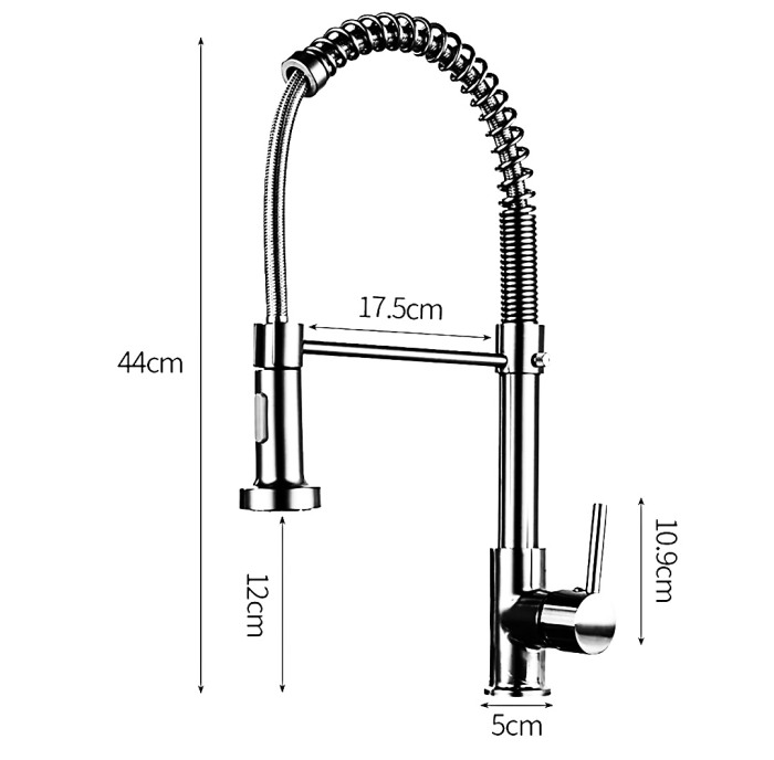 Baterie bucatarie flexibila arc inox Nevada [4]