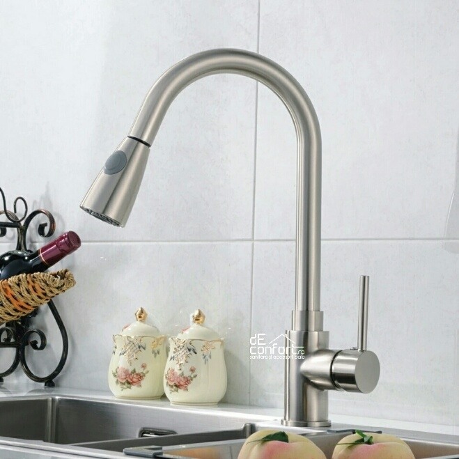 Baterie bucatarie satin dus extractabil Taco [2]