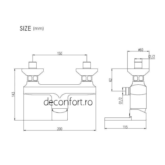 Baterie cabina dus Ermetiq alba accesorii dus incluse cartus ceramic [3]