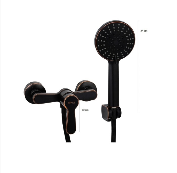 Baterie cabina dus negru antichizat ARA [3]