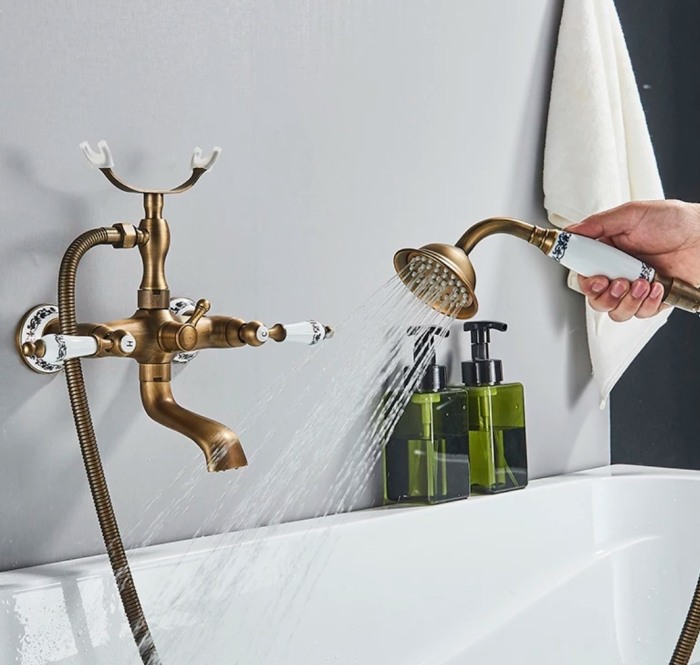 Baterie cada antichizata manete ceramice dus inclus [3]