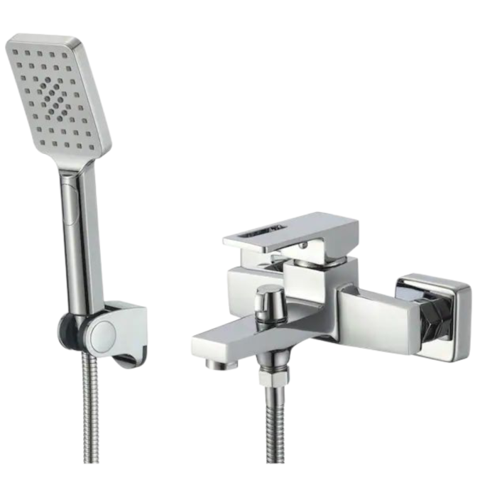 Baterie cada dus pipa fixa aspect cromat modern Milo [1]