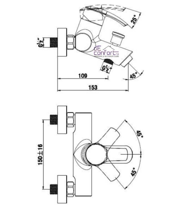 Baterie cada functie economisire apa furtun para dus incluse AERO-S [3]