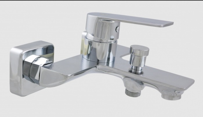 Baterie cada pipa fixa cromata set dus [4]