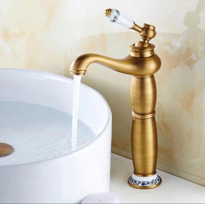 Baterie inalta antichizata elemente ceramice decor Kimi [2]