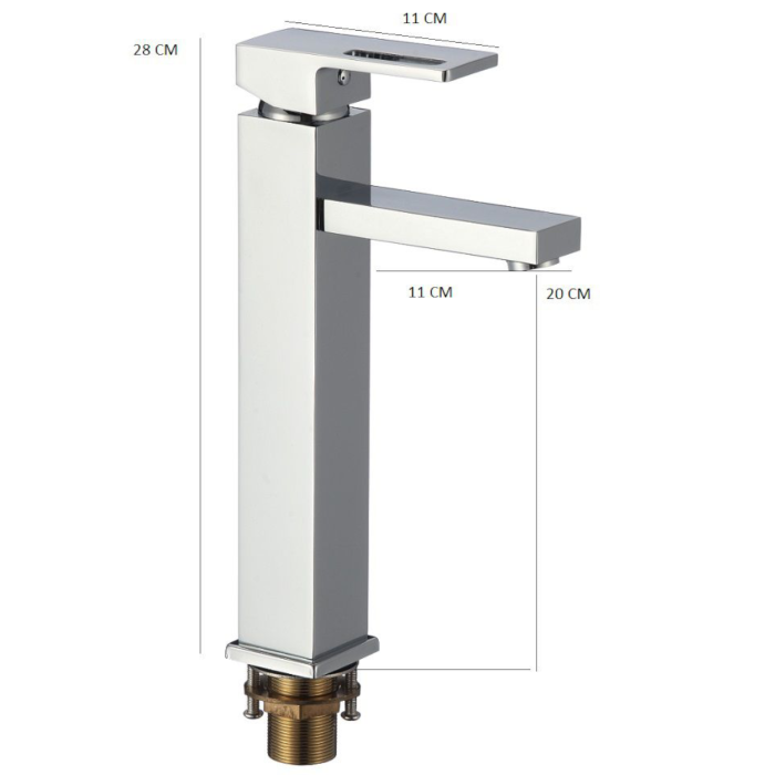 Baterie inalta montare langa chiuveta MILO cromat lucios [4]