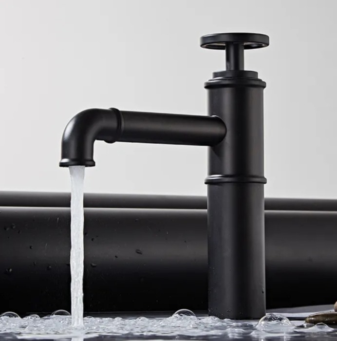 Baterie lavoar aspect industrial negru mat [2]