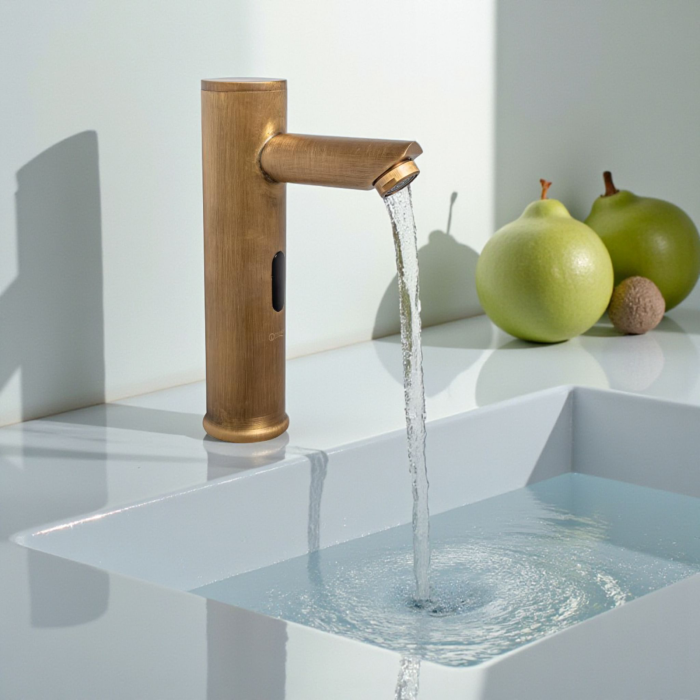 Baterie lavoar cu senzor pentru baie bronz antichizat [2]