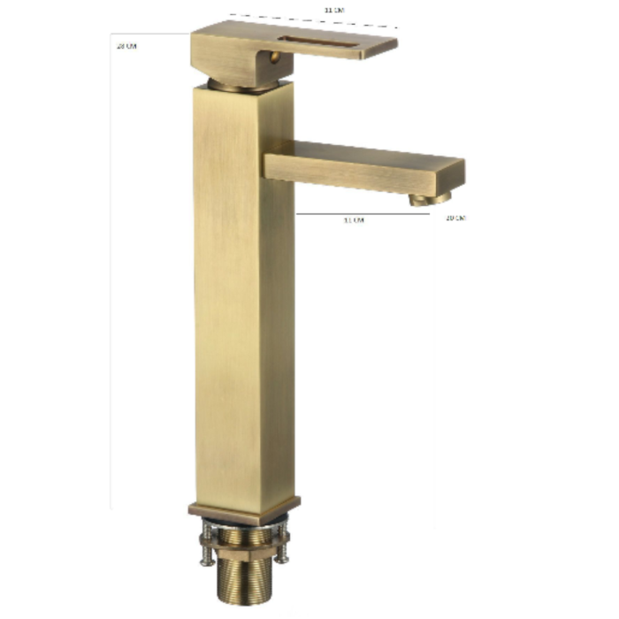 Baterie lavoar inalta antichizata vintage montare blat MILO [4]