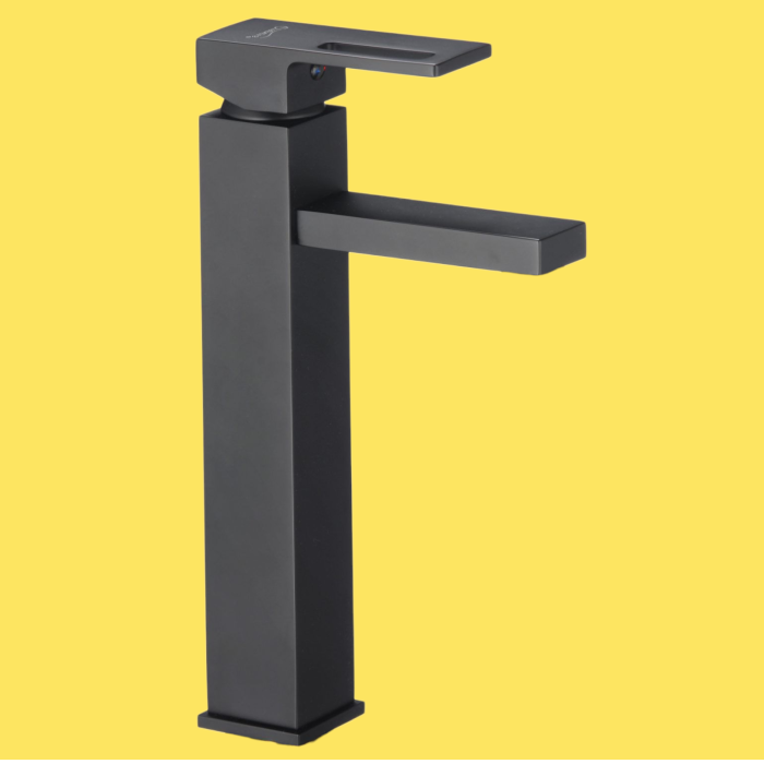 Baterie lavoar inalta negru montare blat MILO [3]