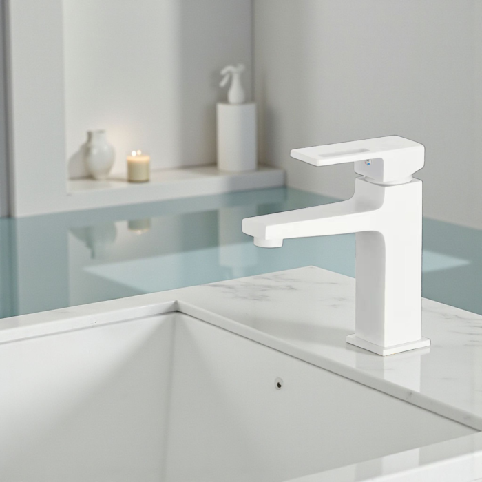 Baterie lavoar inaltime medie alba MILO [2]