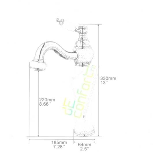 Baterie montare blat  JADE Gold fixare langa chiuveta apa calda rece [4]