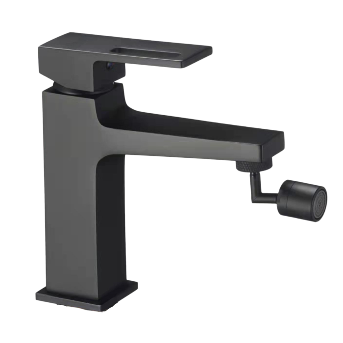 Baterie neagra alama sanitara pentru bideu MILO [1]