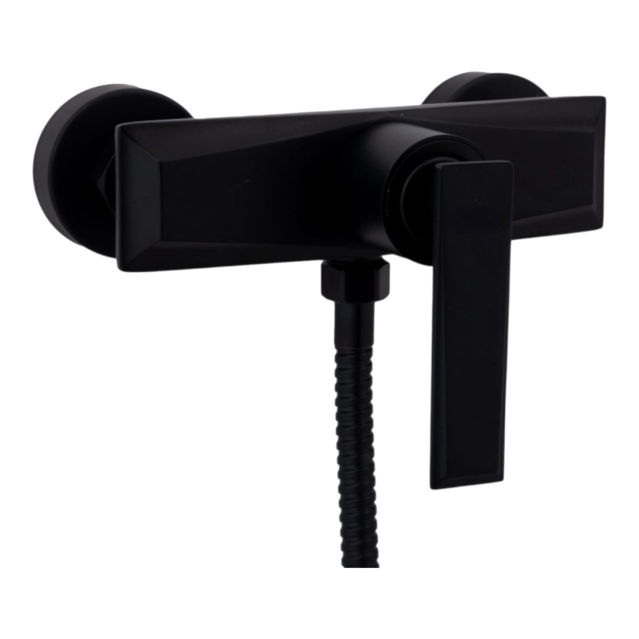 Baterie neagra cabina dus din alama slim KASA [3]