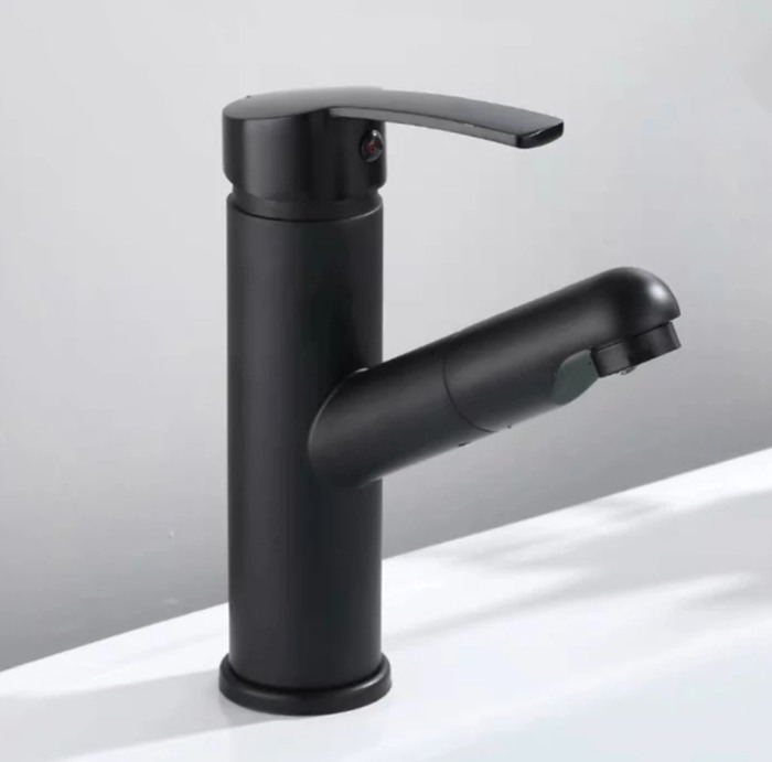 Baterie salon lavoar dus extractabil neagra AGS [4]