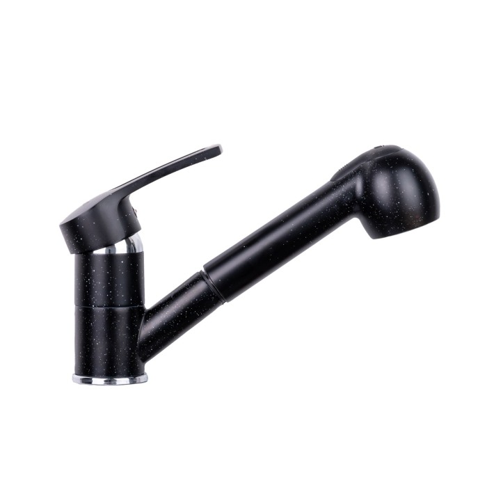 Baterie salon neagra GRANIT cu dus [4]